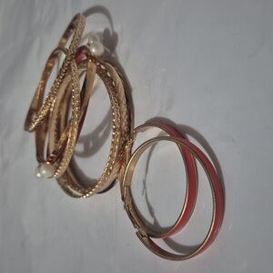 Bangle and earrings set